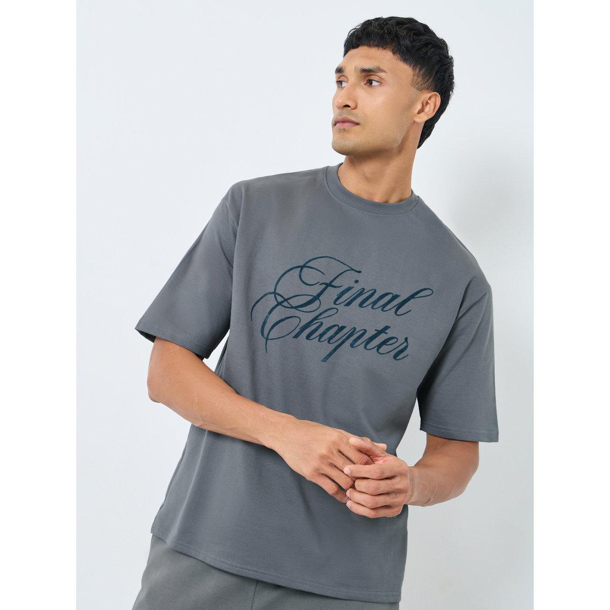 تيشيرت فضفاض بطبعة على الصدر-men-clothing-tshirtsandpolos-tshirts-image-3