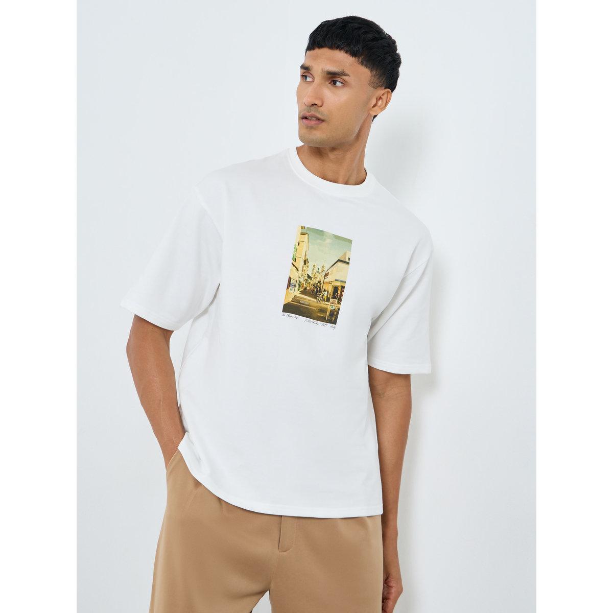 Styli Men Oversized Graphic Print T-Shirt-men-clothing-tshirtsandpolos-tshirts-image-1