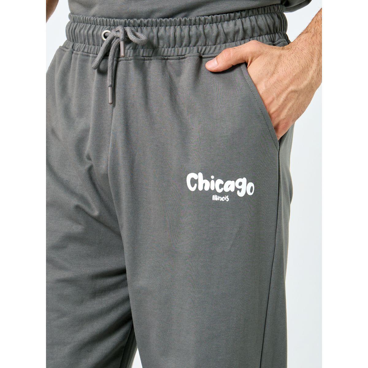 Styli Chicago Print Oversized T-Shirt and Joggers Co-ords-men-clothing-coordsets-image-5