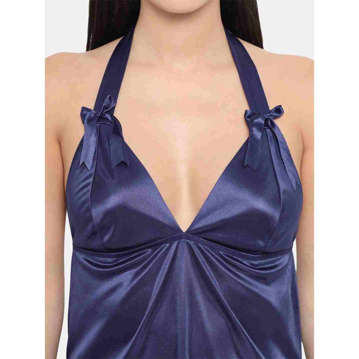 بيبي دول سادة بياقة هولتر وربطة فيونكة-women-clothing-lingerie-babydollsandbodysuits-image-6