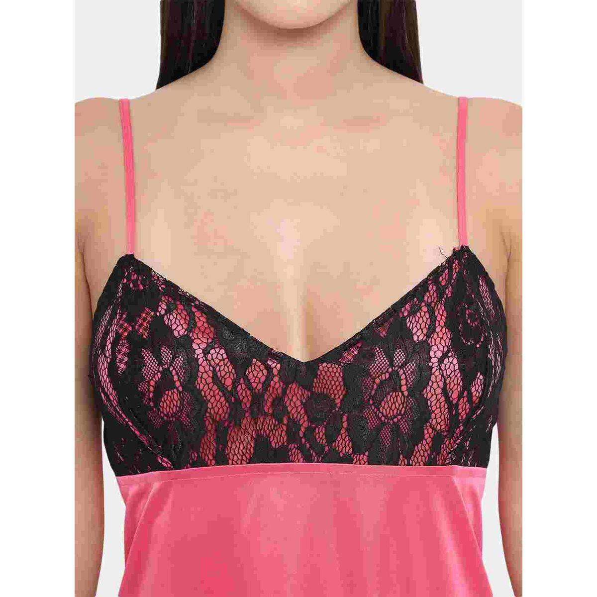 KLAMOTTEN Lace Insert V Neck Strappy Babydoll-women-clothing-lingerie-babydollsandbodysuits-image-5