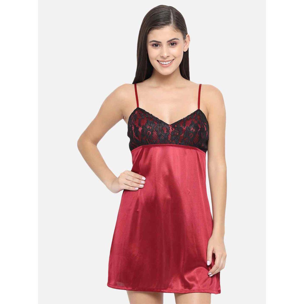 بيبي دول بتفاصيل دانتيل وأربطة-women-clothing-lingerie-babydollsandbodysuits-image-1