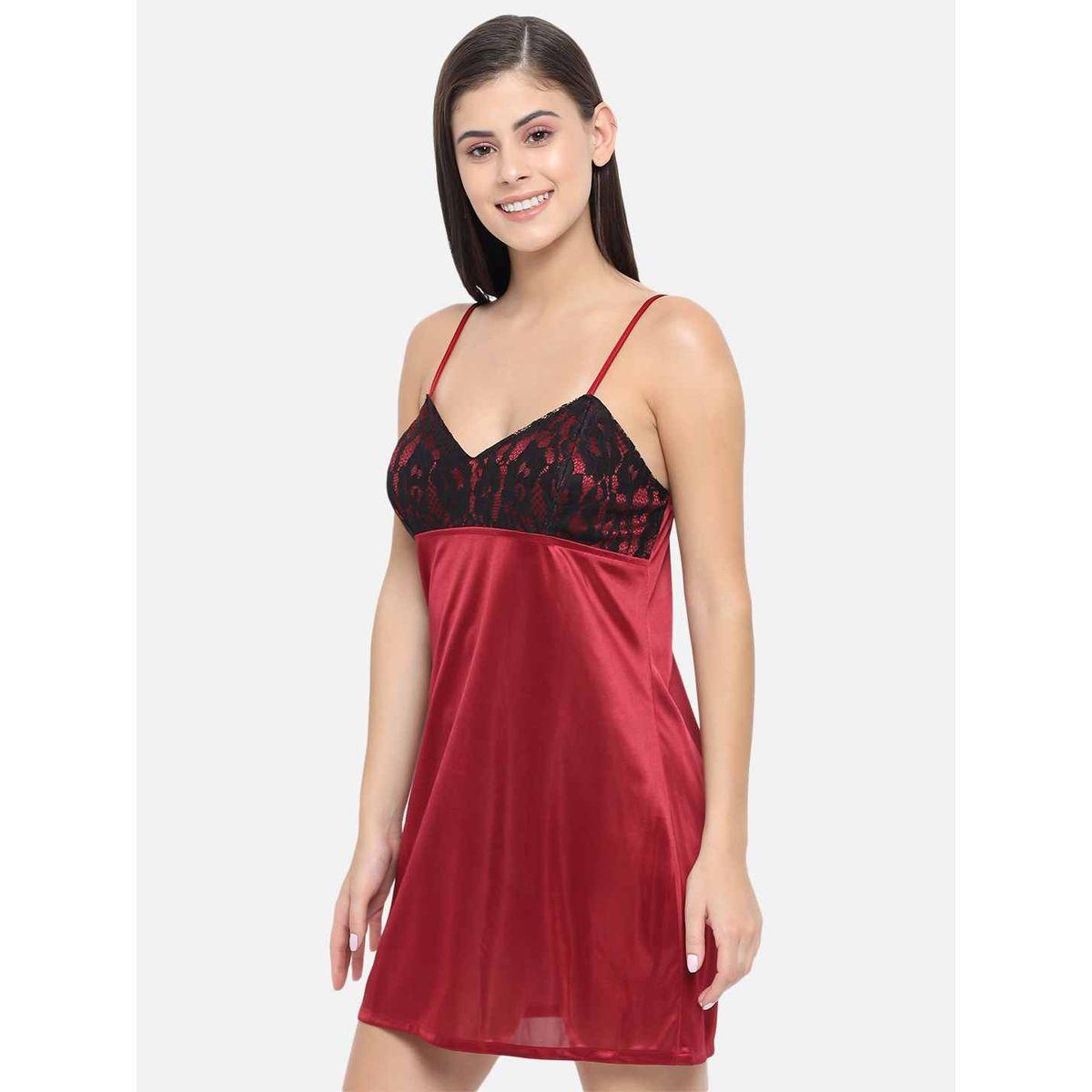 بيبي دول بتفاصيل دانتيل وأربطة-women-clothing-lingerie-babydollsandbodysuits-image-3