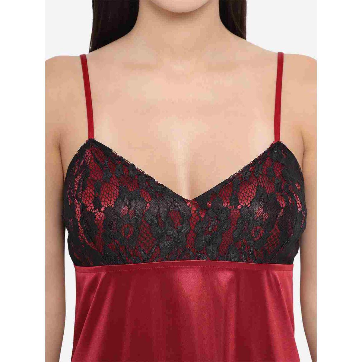 بيبي دول بتفاصيل دانتيل وأربطة-women-clothing-lingerie-babydollsandbodysuits-image-5