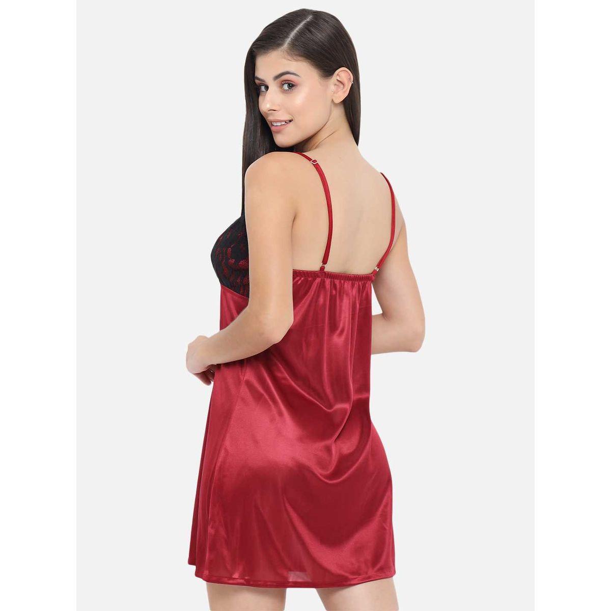 بيبي دول بتفاصيل دانتيل وأربطة-women-clothing-lingerie-babydollsandbodysuits-image-7
