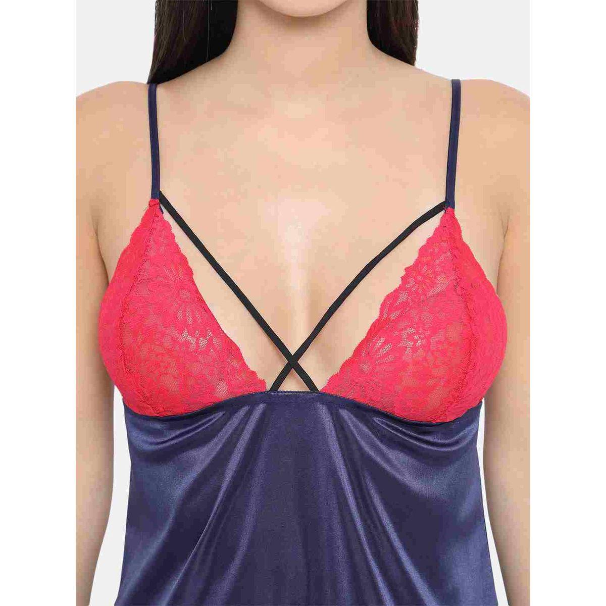 KLAMOTTEN Lace Insert V Neck Strappy Babydoll-women-clothing-lingerie-babydollsandbodysuits-image-4