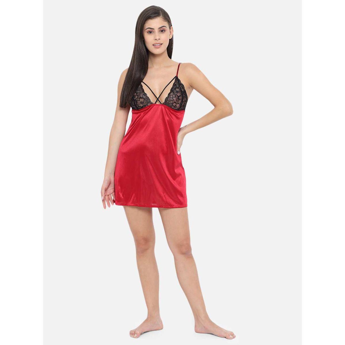 بيبي دول بتفاصيل دانتيل وأربطة-women-clothing-lingerie-babydollsandbodysuits-image-3