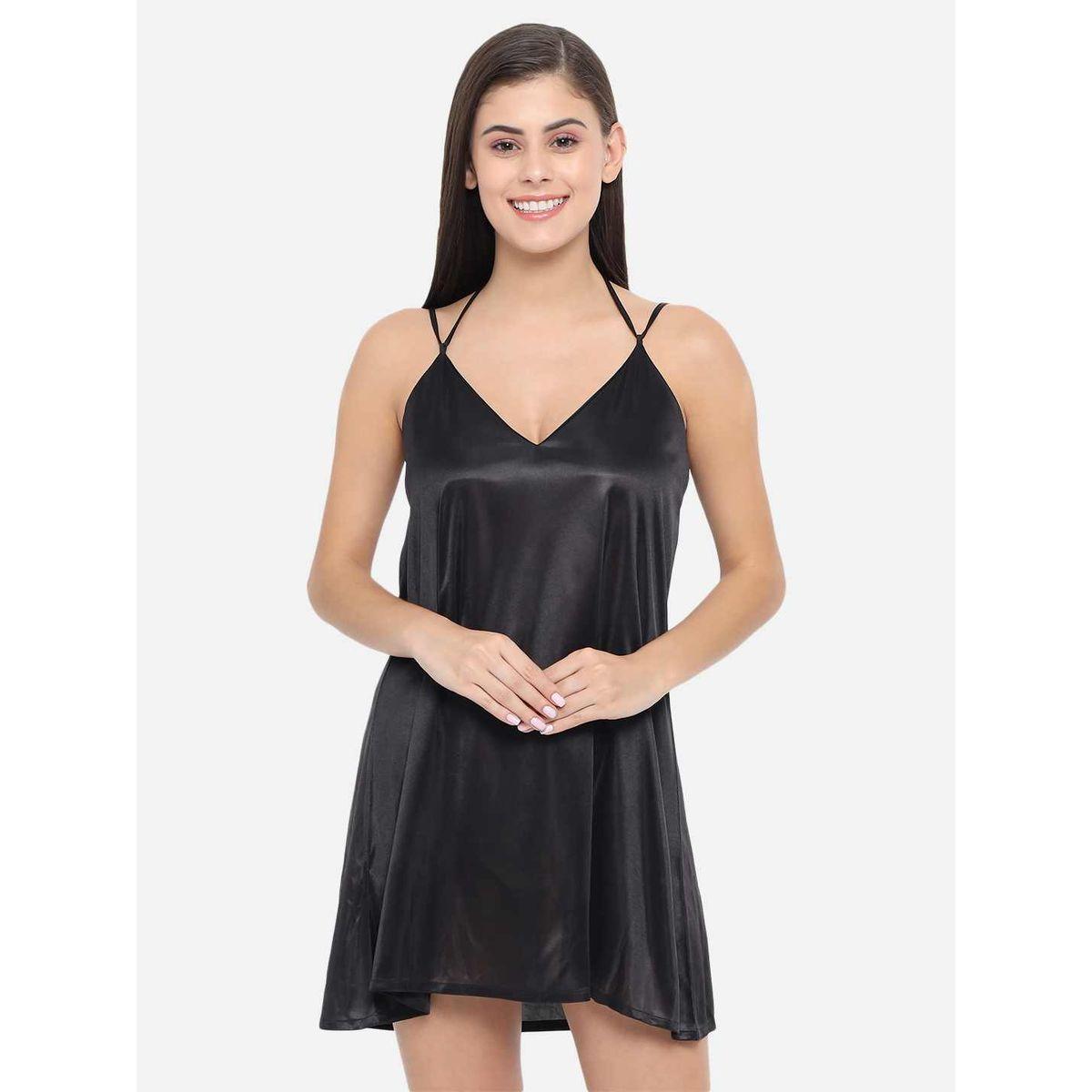 بيبي دول ساتان سادة بأربطة-women-clothing-lingerie-babydollsandbodysuits-image-3