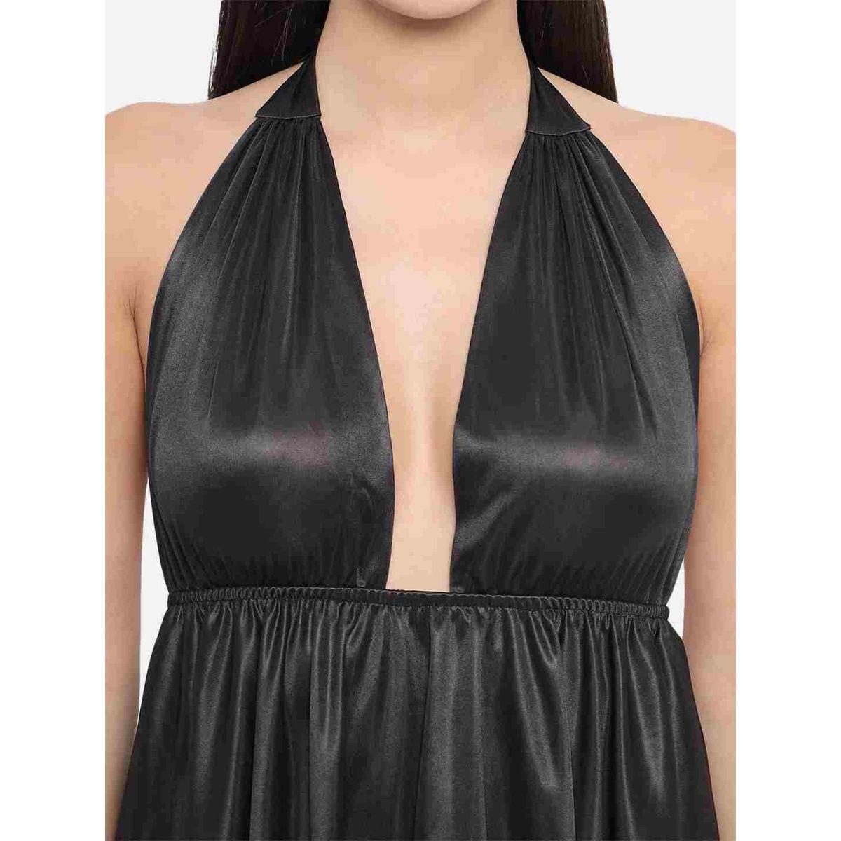 بيبي دول ساتان سادة بياقة هولتر-women-clothing-lingerie-babydollsandbodysuits-image-5