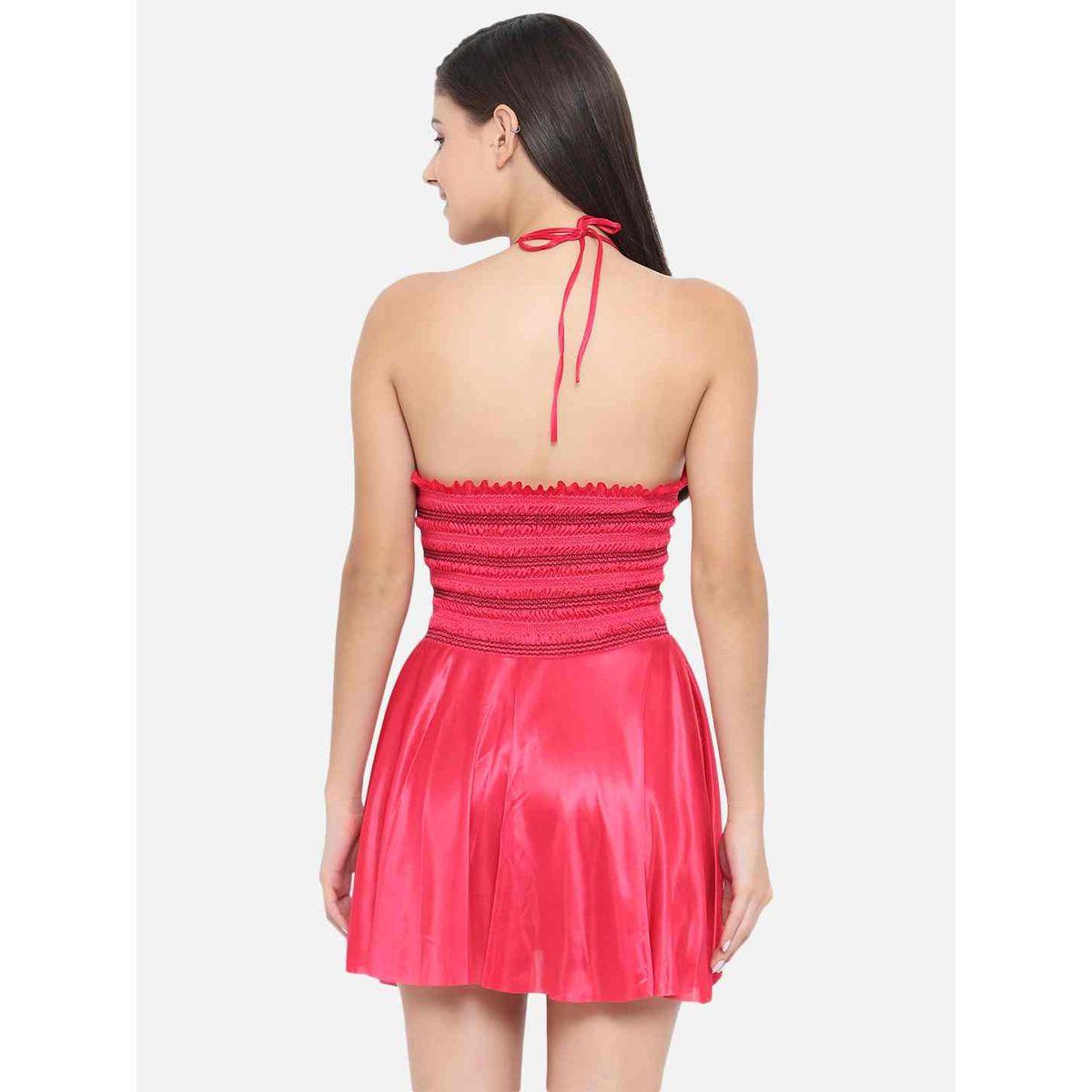 بيبي دول ساتان بياقة هولتر-women-clothing-lingerie-babydollsandbodysuits-image-8