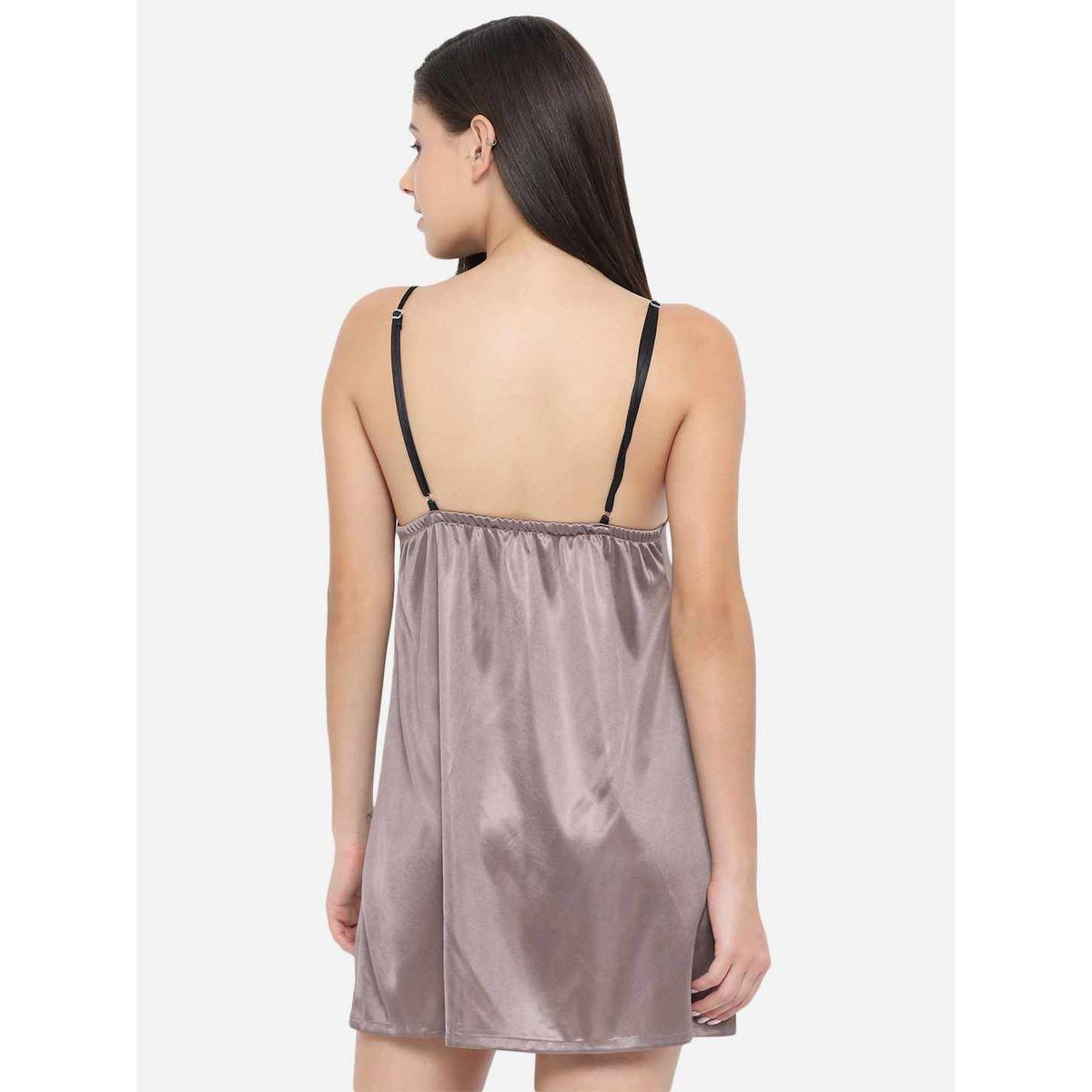 بيبي دول ساتان سادة بأربطة-women-clothing-lingerie-babydollsandbodysuits-image-1