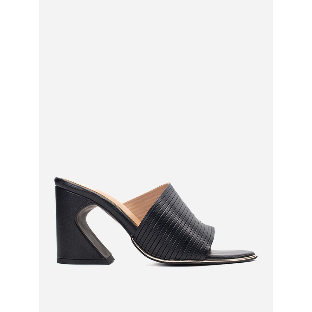 Heel Your Sole X Styli Striped Leather Block Heel Sandals-women-shoes-heels-image-1