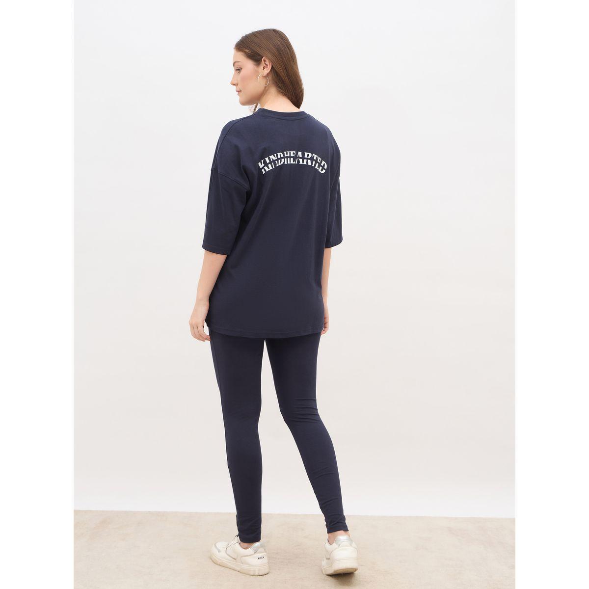 Styli Oversized Slogan T-Shirt and Leggings Co-Ords-women-clothing-coordsets-image-5
