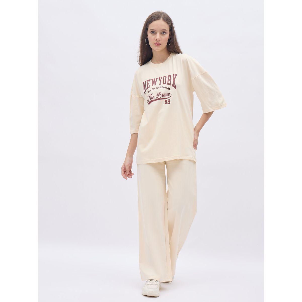 طقم منسق من جوغر بقصة أرجل واسعة وتيشيرت فضفاض-women-clothing-coordsets-image-2