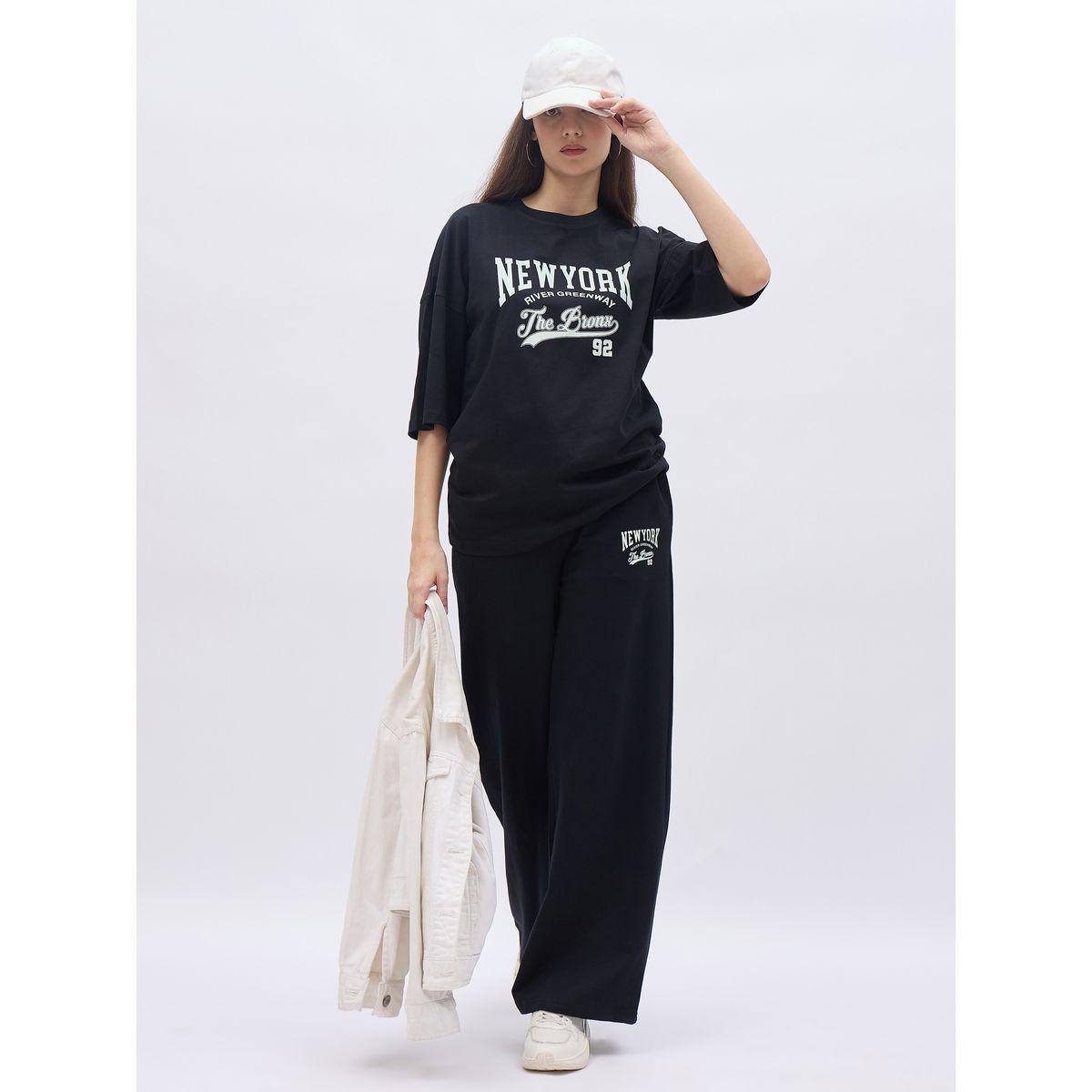 طقم منسق من جوغر بقصة أرجل واسعة وتيشيرت فضفاض-women-clothing-coordsets-image-1