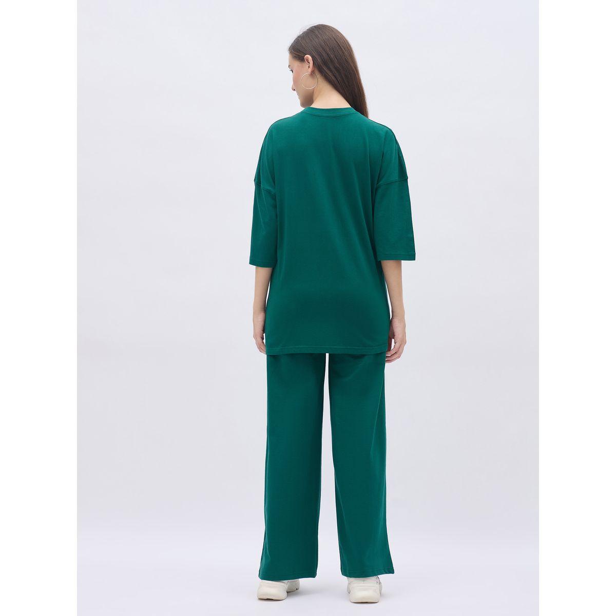 طقم منسق من جوغر وتيشيرت فضفاض بطبعة جرافيك-women-clothing-coordsets-image-5