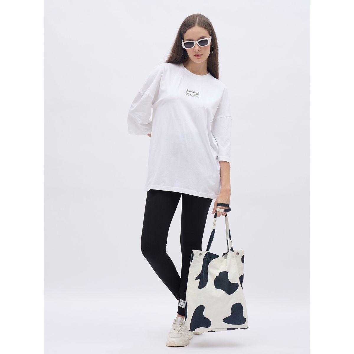 Styli Oversized Graphic T-Shirt and Leggings Co-Ords-women-clothing-coordsets-image-1