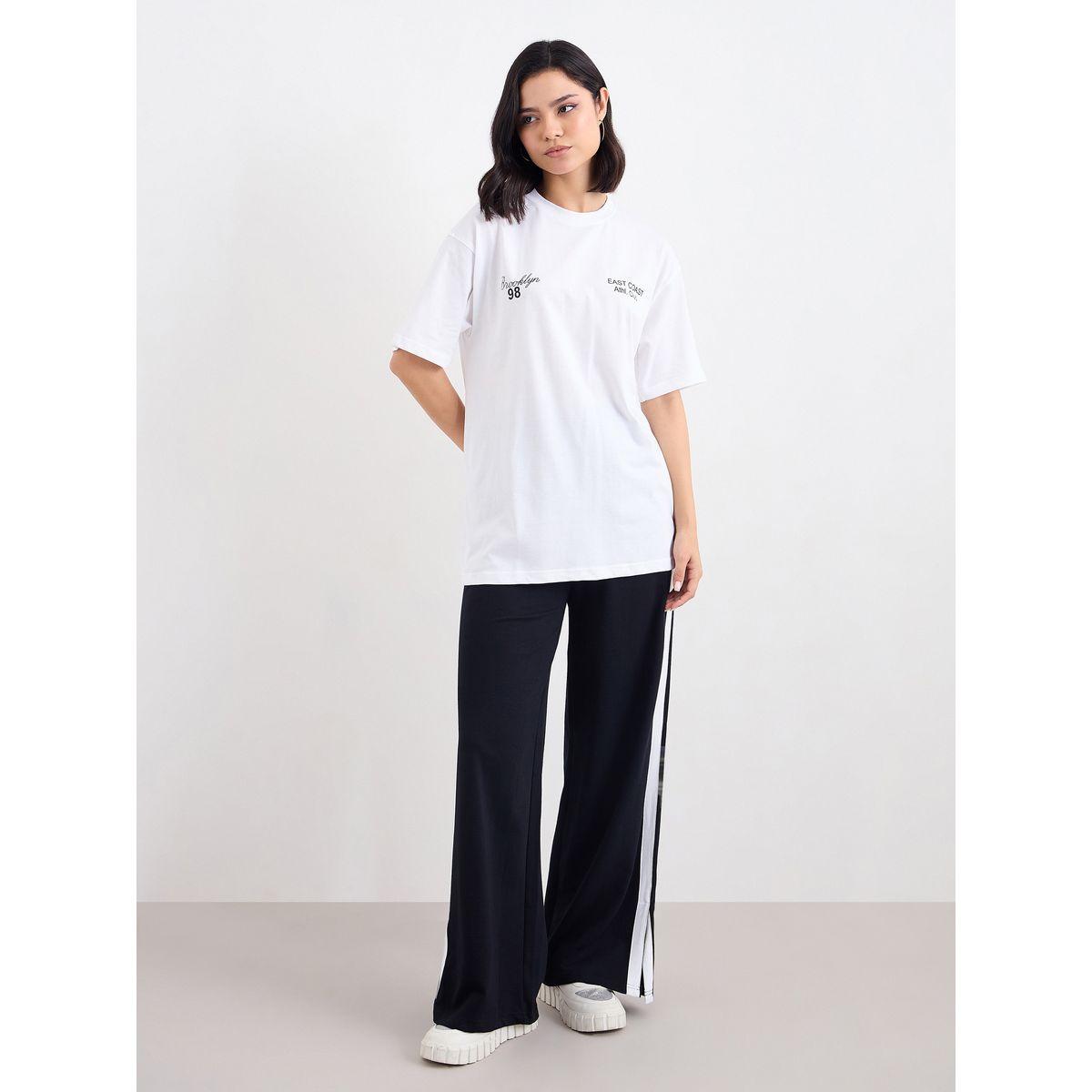 Styli Oversized T-Shirt and Wide Leg Jogger Co-Ords-women-clothing-coordsets-image-2