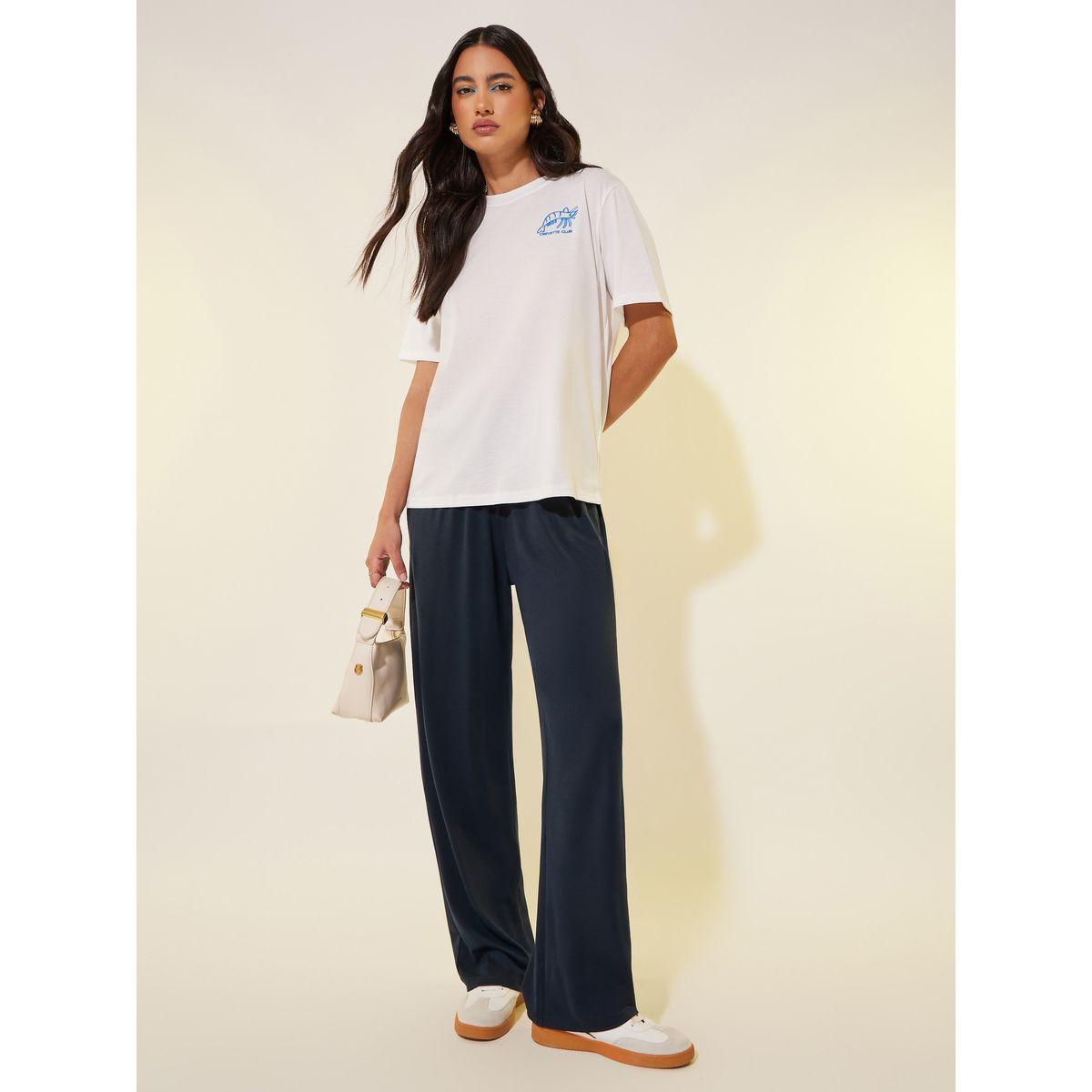بنطال سادة بأرجل واسعة وأربطة-women-clothing-bottoms-joggers-image-1