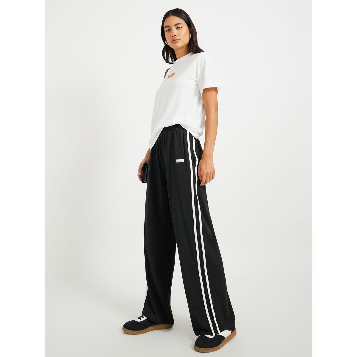 Styli Side Stripe Drawstring Waist Loose Fit Pants-women-clothing-bottoms-trousers-image-1