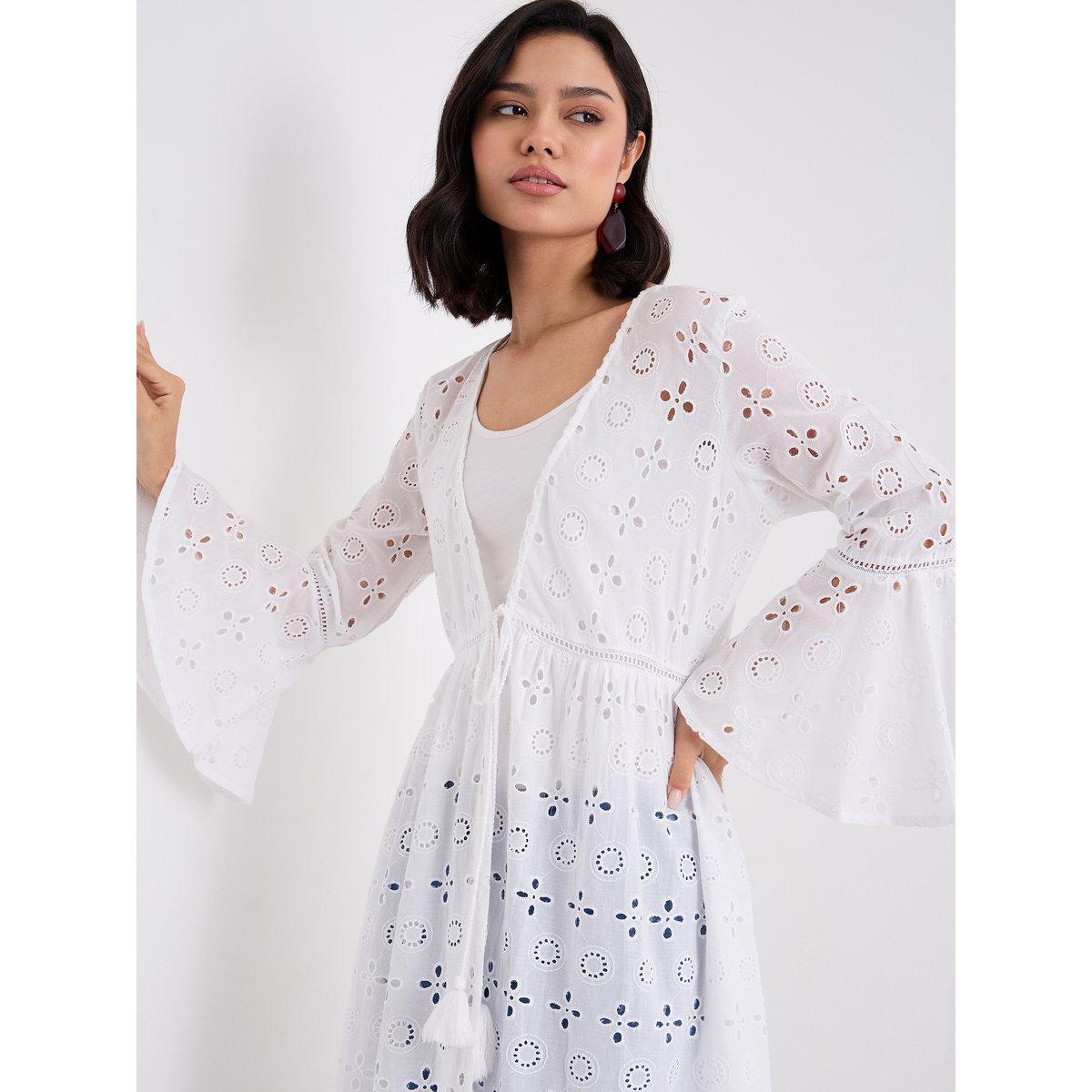 كيمونو بنسيج شيفلي بتفاصيل ربطة-women-arabicclothing-abayas-image-3