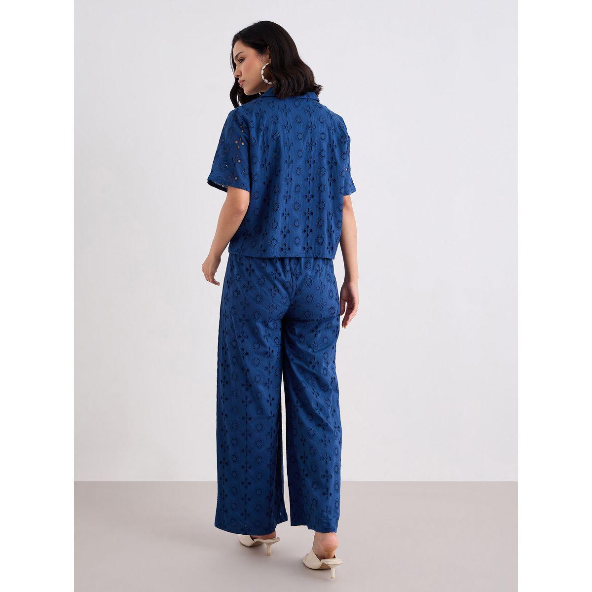 طقم منسق من بنطال وبلوزة شيفلي-women-clothing-coordsets-image-4