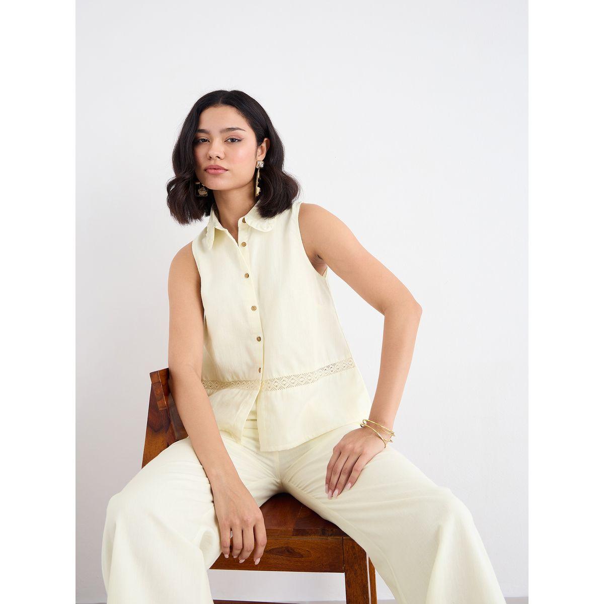 طقم منسق من بنطال بقصة أرجل واسعة وبلوزة-women-clothing-coordsets-image-3