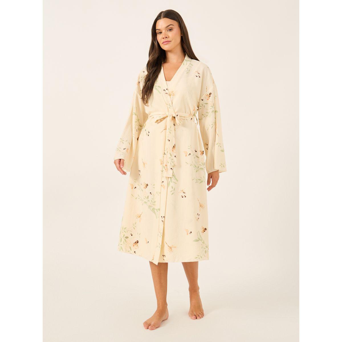 Styli Floral Print Strappy Slip Dress and Robe Set-women-clothing-nightwear-robes-image-2