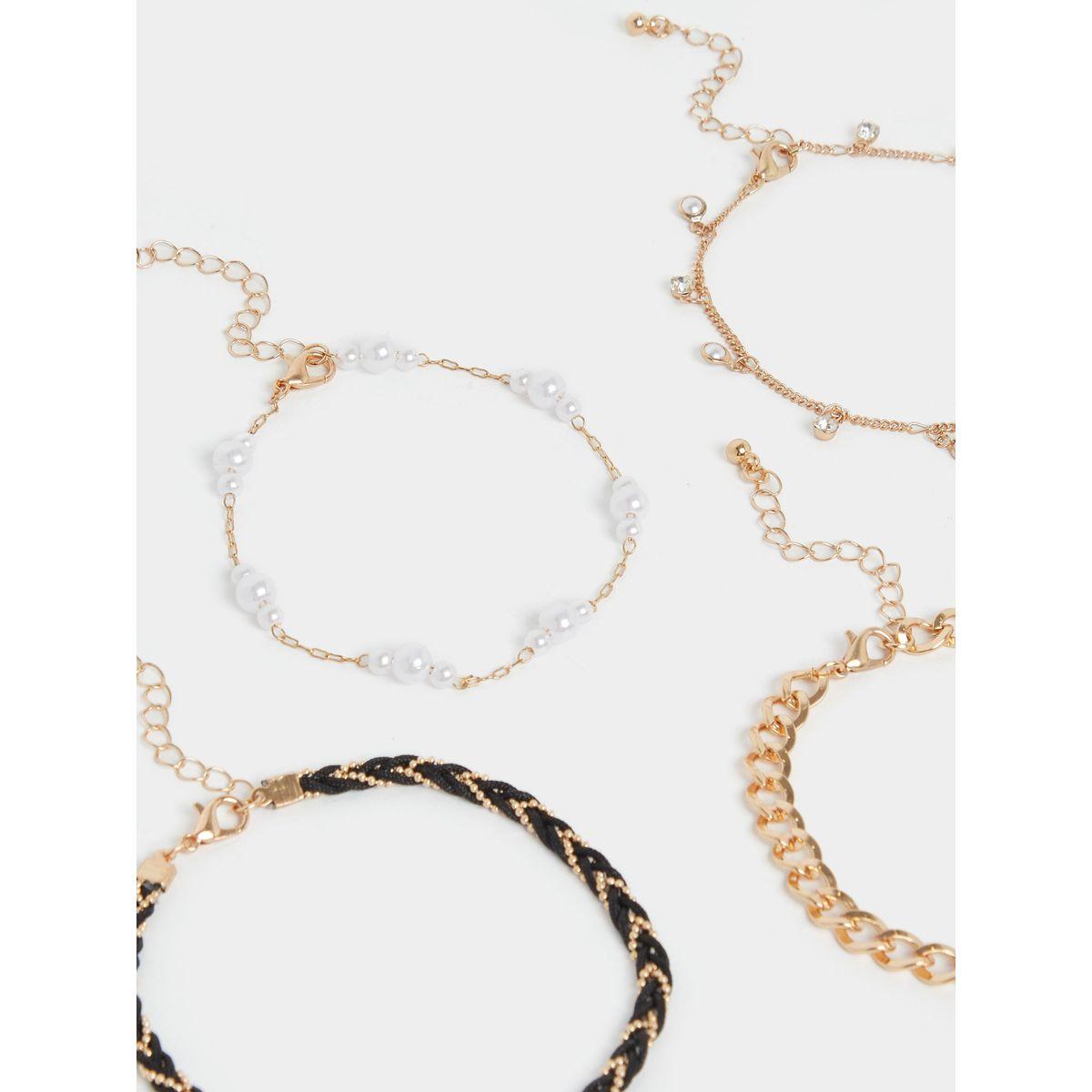 Styli Set of 5- Multi Design Anklet-women-watchesandjewellery-jewellery-anklets-image-4