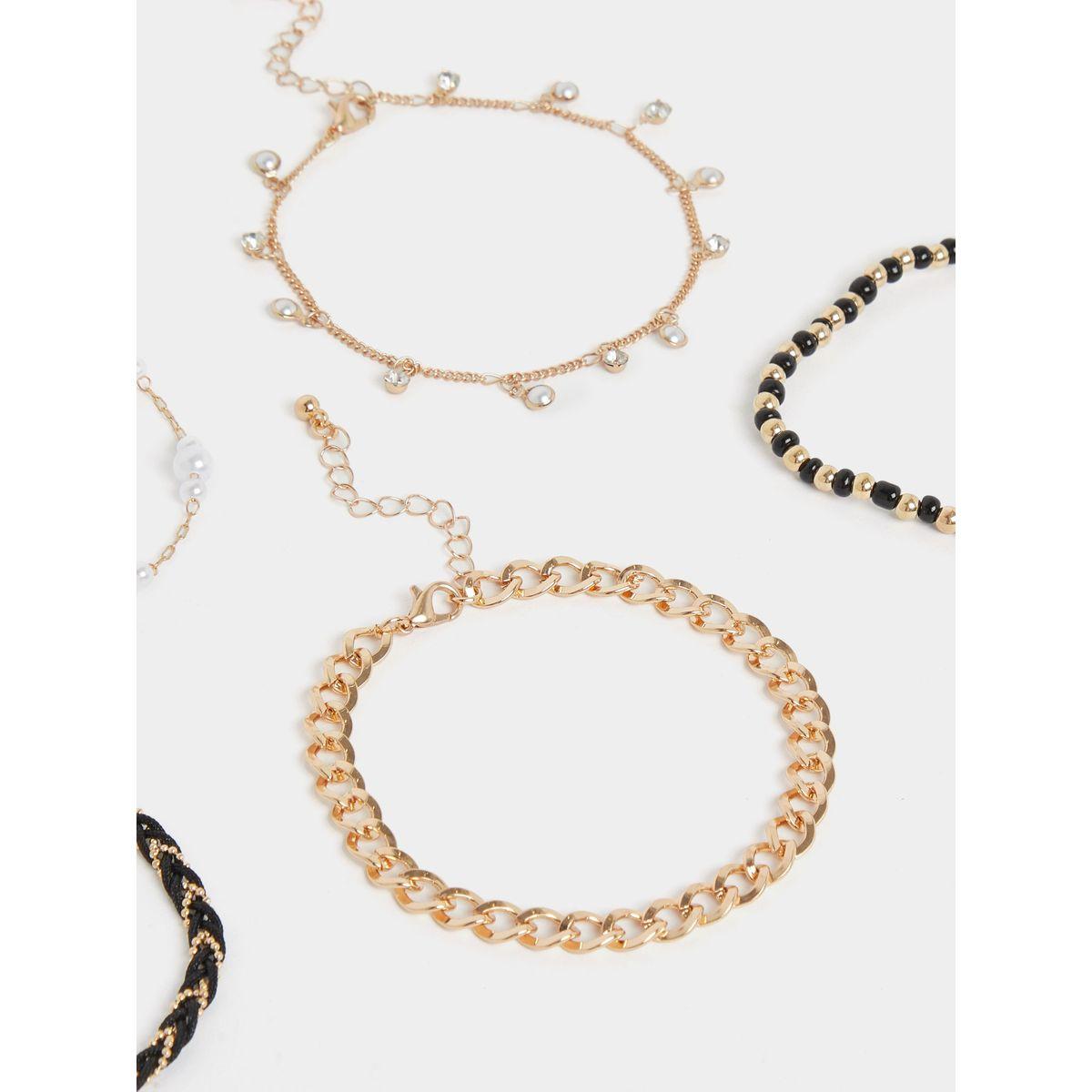 Styli Set of 5- Multi Design Anklet-women-watchesandjewellery-jewellery-anklets-image-5