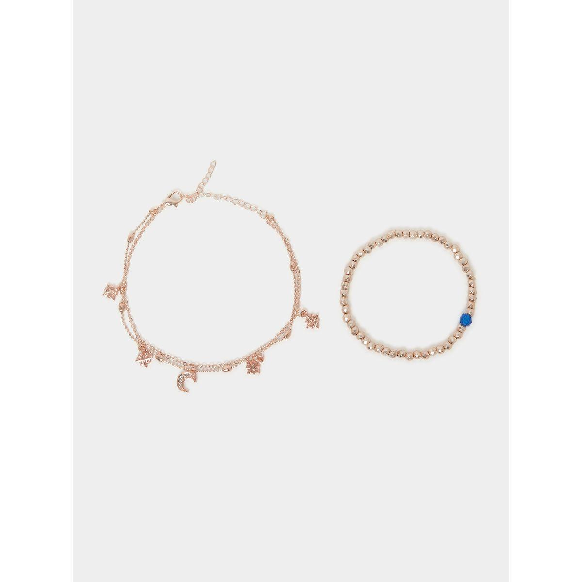 مجموعة من 2 خلخال كاجوال-women-watchesandjewellery-jewellery-anklets-image-1