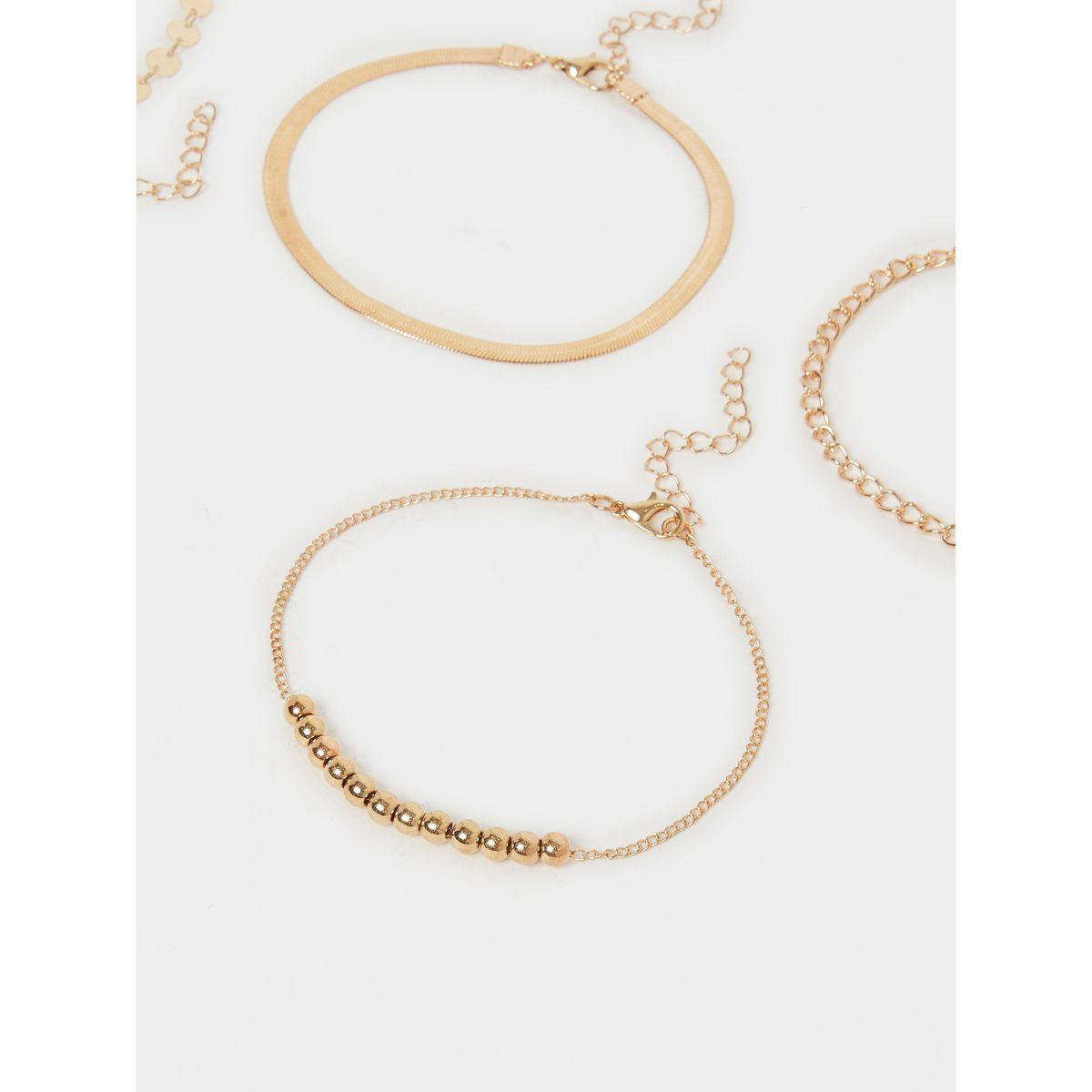 Styli Set of 5 - Multi Design Anklet with Lobster Clasp-women-watchesandjewellery-jewellery-anklets-image-3