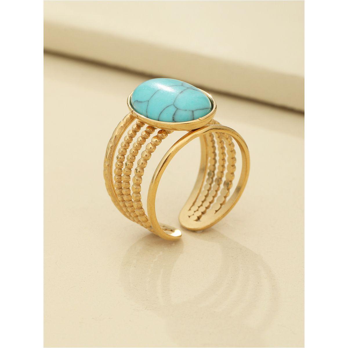Styli Turquoise Stone Ring-women-watchesandjewellery-jewellery-rings-image-6