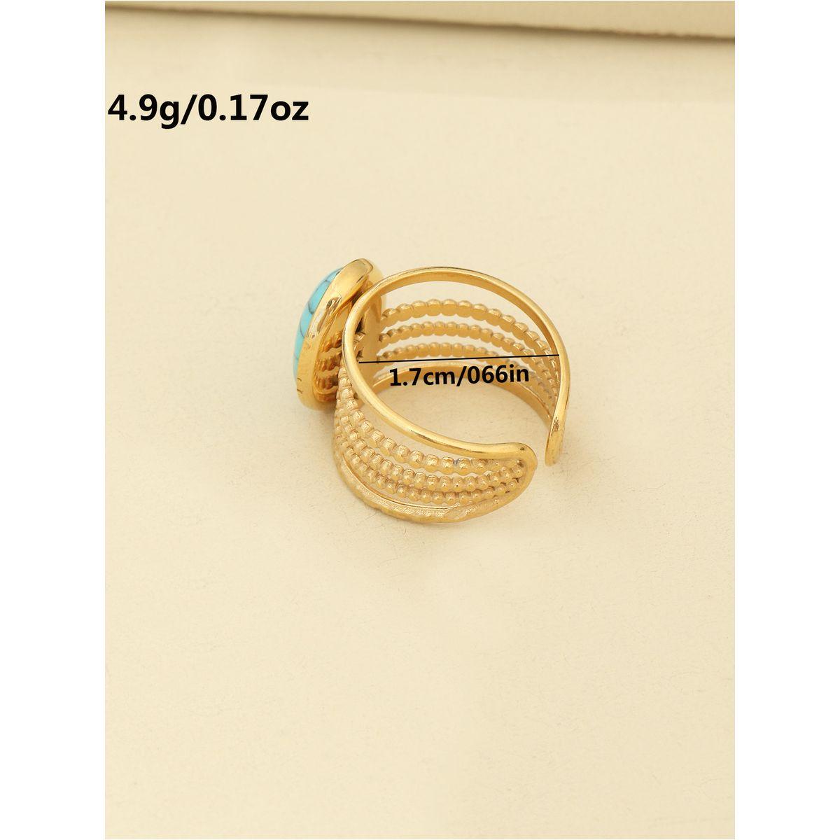 Styli Turquoise Stone Ring-women-watchesandjewellery-jewellery-rings-image-7