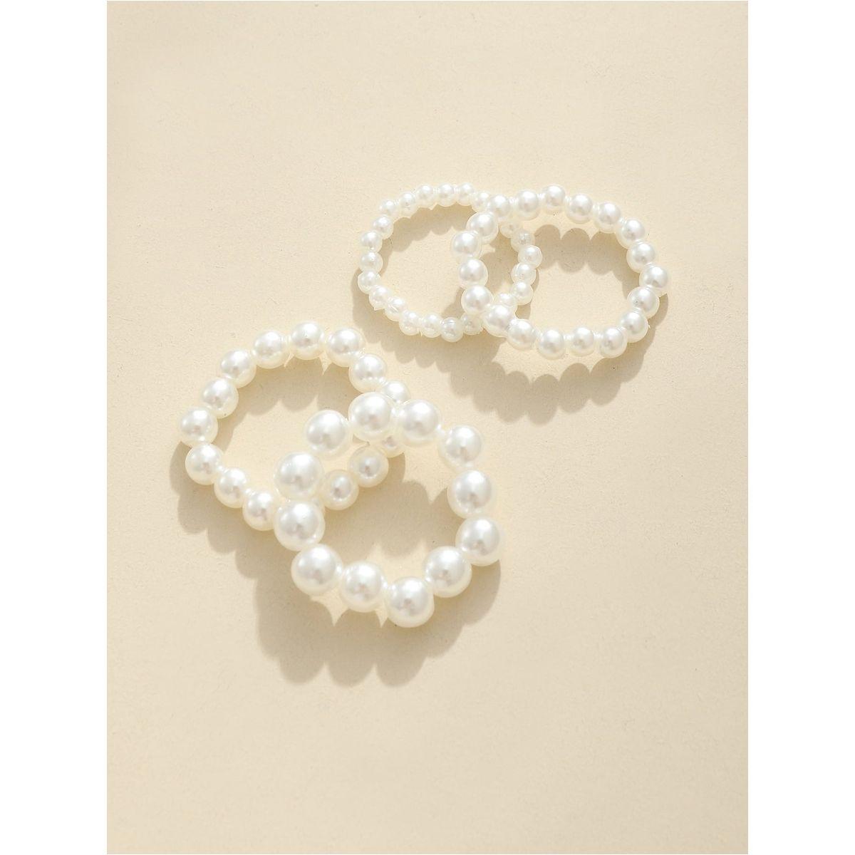 Styli Set of 4 - Faux Pearl Ring-women-watchesandjewellery-jewellery-rings-image-1