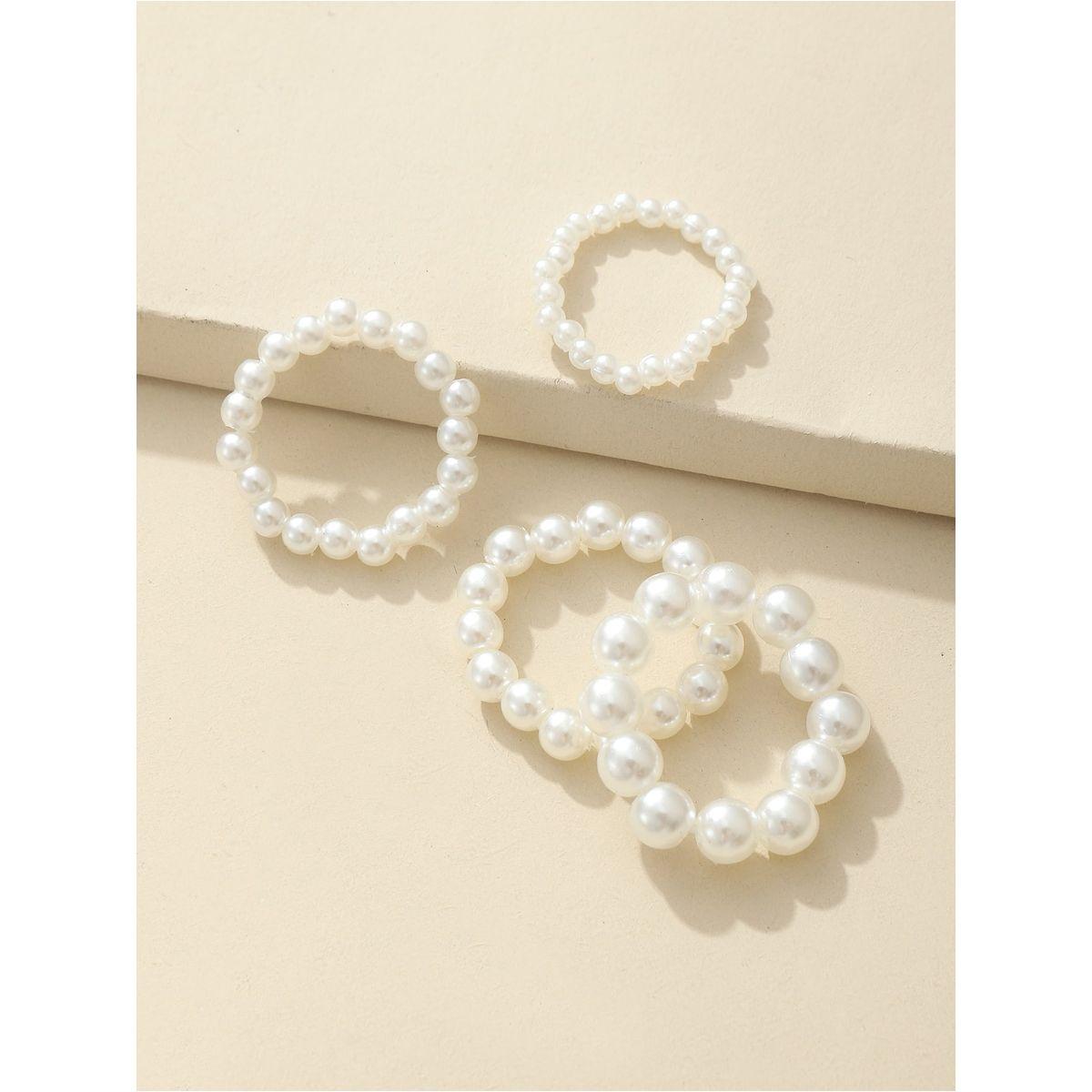 Styli Set of 4 - Faux Pearl Ring-women-watchesandjewellery-jewellery-rings-image-4