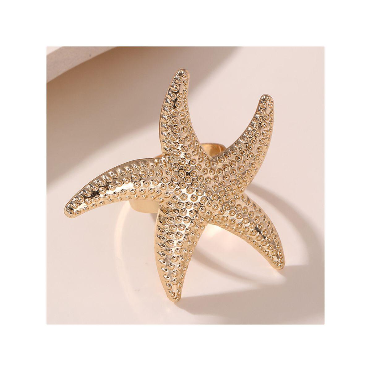 Styli Textured Starfish Ring-women-watchesandjewellery-jewellery-rings-image-7