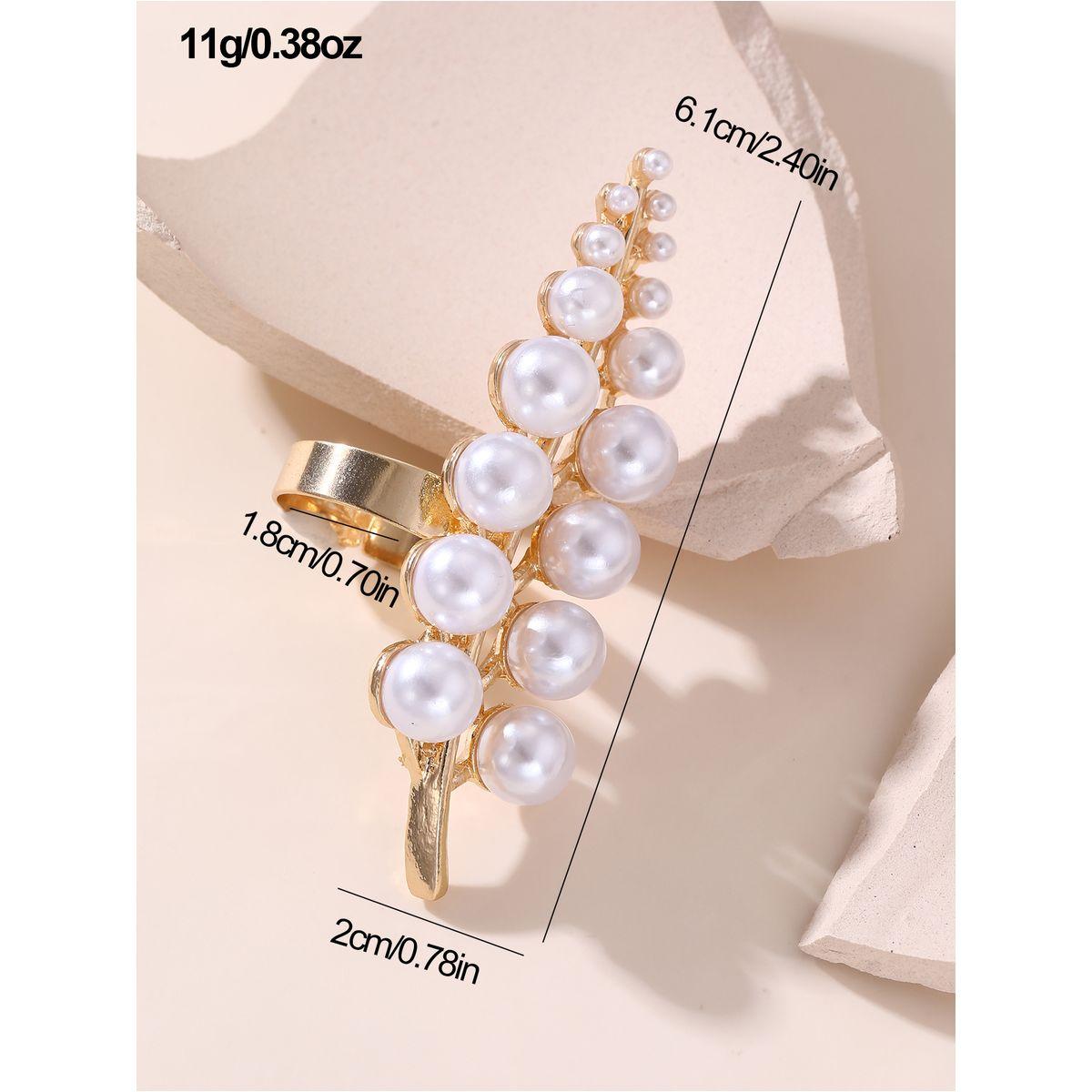 Styli Embellished Faux Pearl Leaf Ring-women-watchesandjewellery-jewellery-rings-image-5