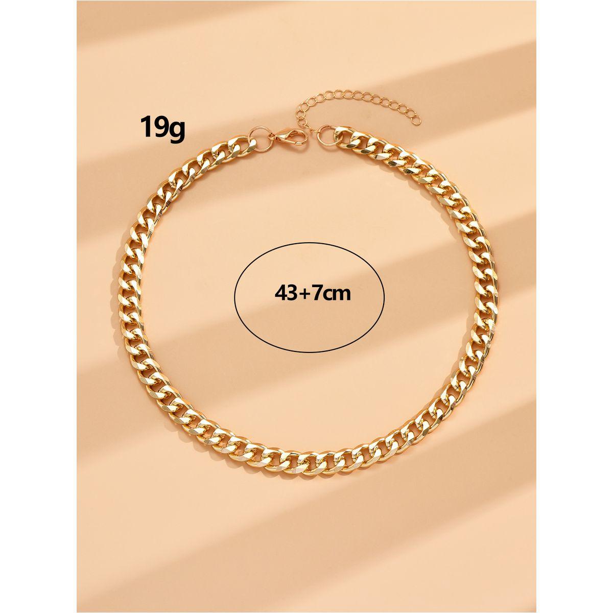 Styli Textured Chain Necklace-women-watchesandjewellery-jewellery-necklacesandpendants-image-1