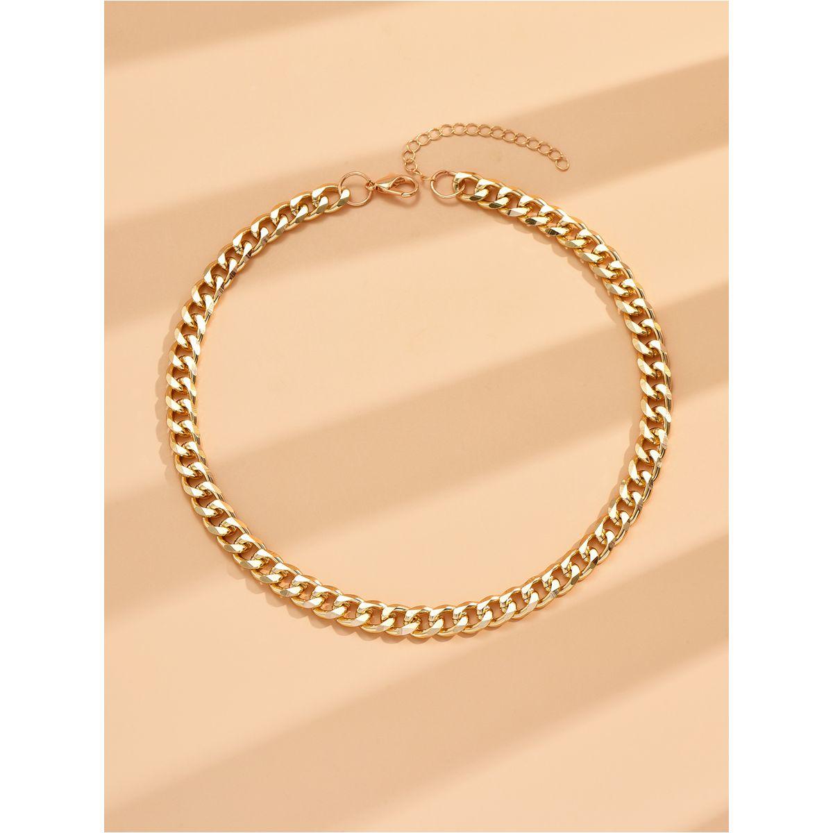 Styli Textured Chain Necklace-women-watchesandjewellery-jewellery-necklacesandpendants-image-2