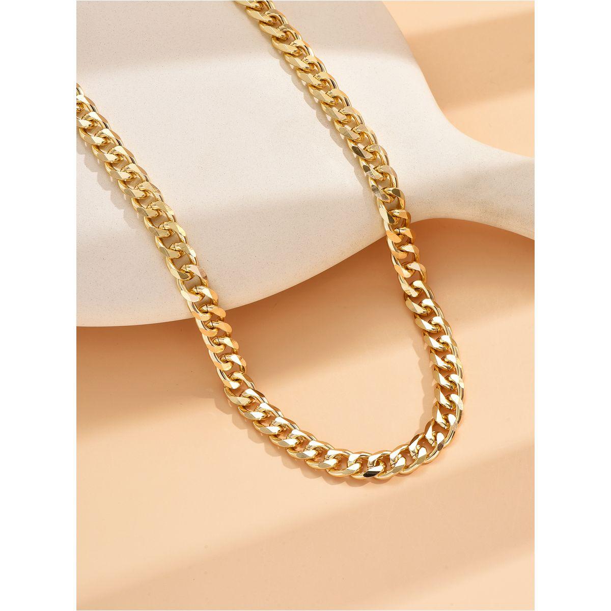 Styli Textured Chain Necklace-women-watchesandjewellery-jewellery-necklacesandpendants-image-3