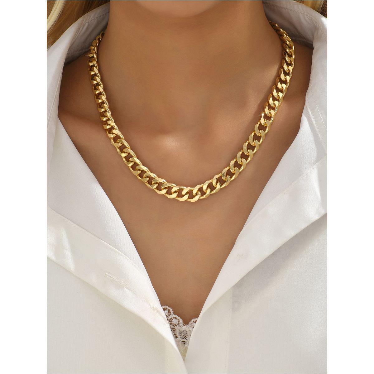 Styli Textured Chain Necklace-women-watchesandjewellery-jewellery-necklacesandpendants-image-4