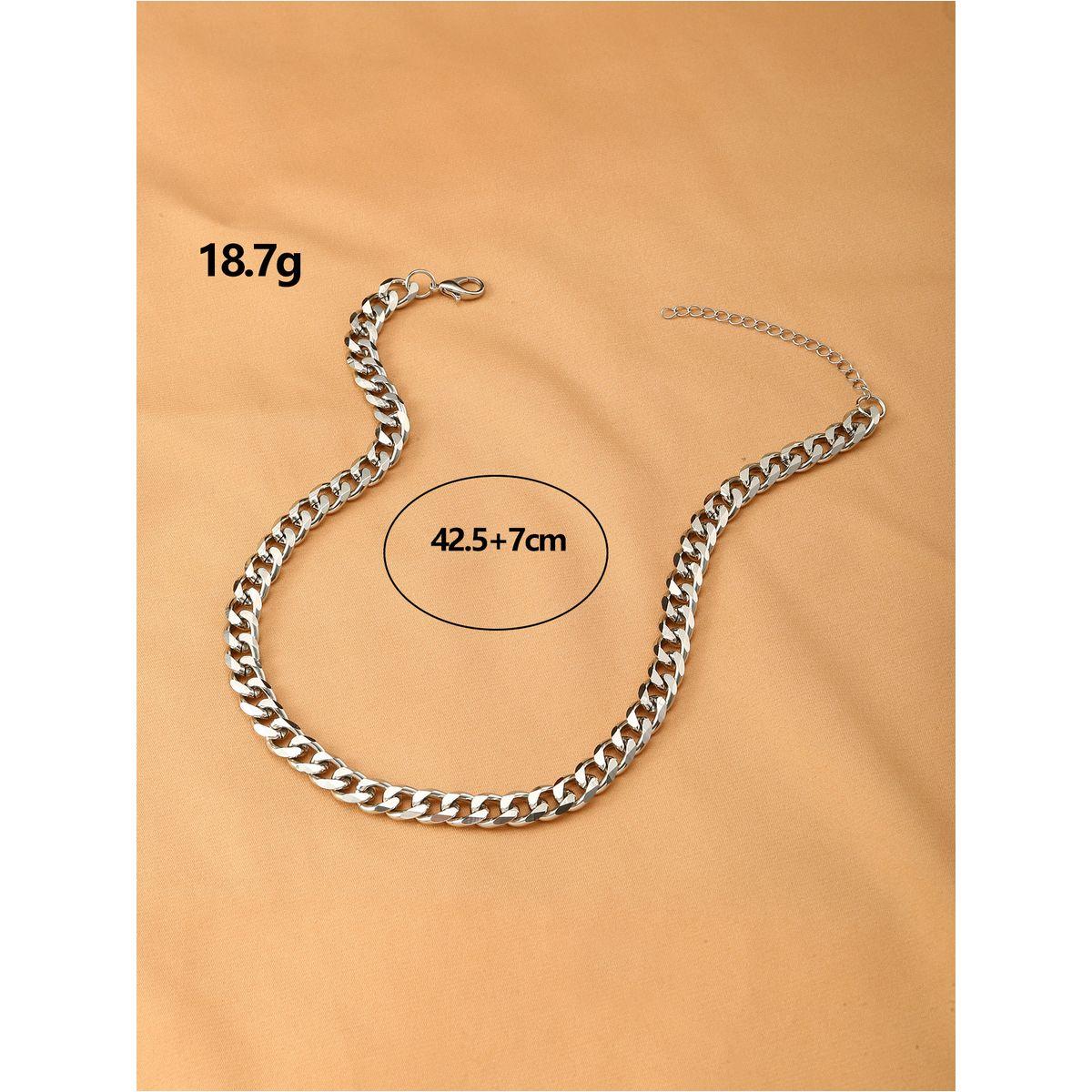 Styli Textured Chain Necklace-women-watchesandjewellery-jewellery-necklacesandpendants-image-1