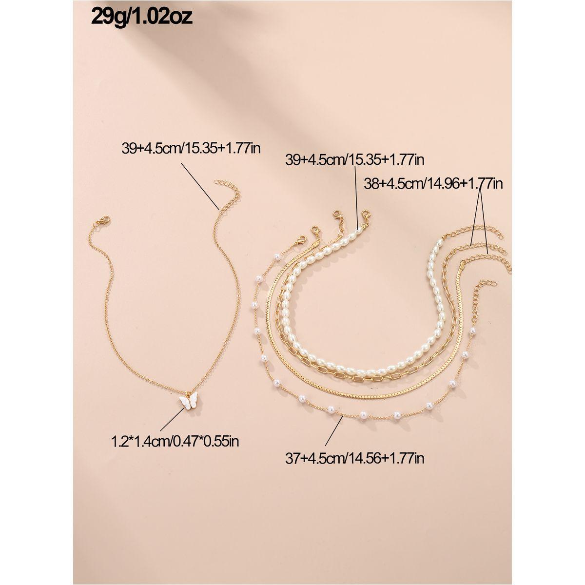 مجموعة من 3 - قلادة منمقة بتفاصيل لؤلؤ صناعي-women-watchesandjewellery-jewellery-necklacesandpendants-image-6