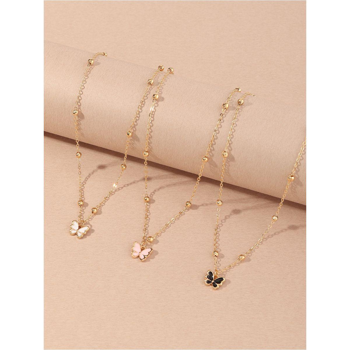 Styli Set of 3 - Butterfly Pendant Necklace-women-watchesandjewellery-jewellery-necklacesandpendants-image-1