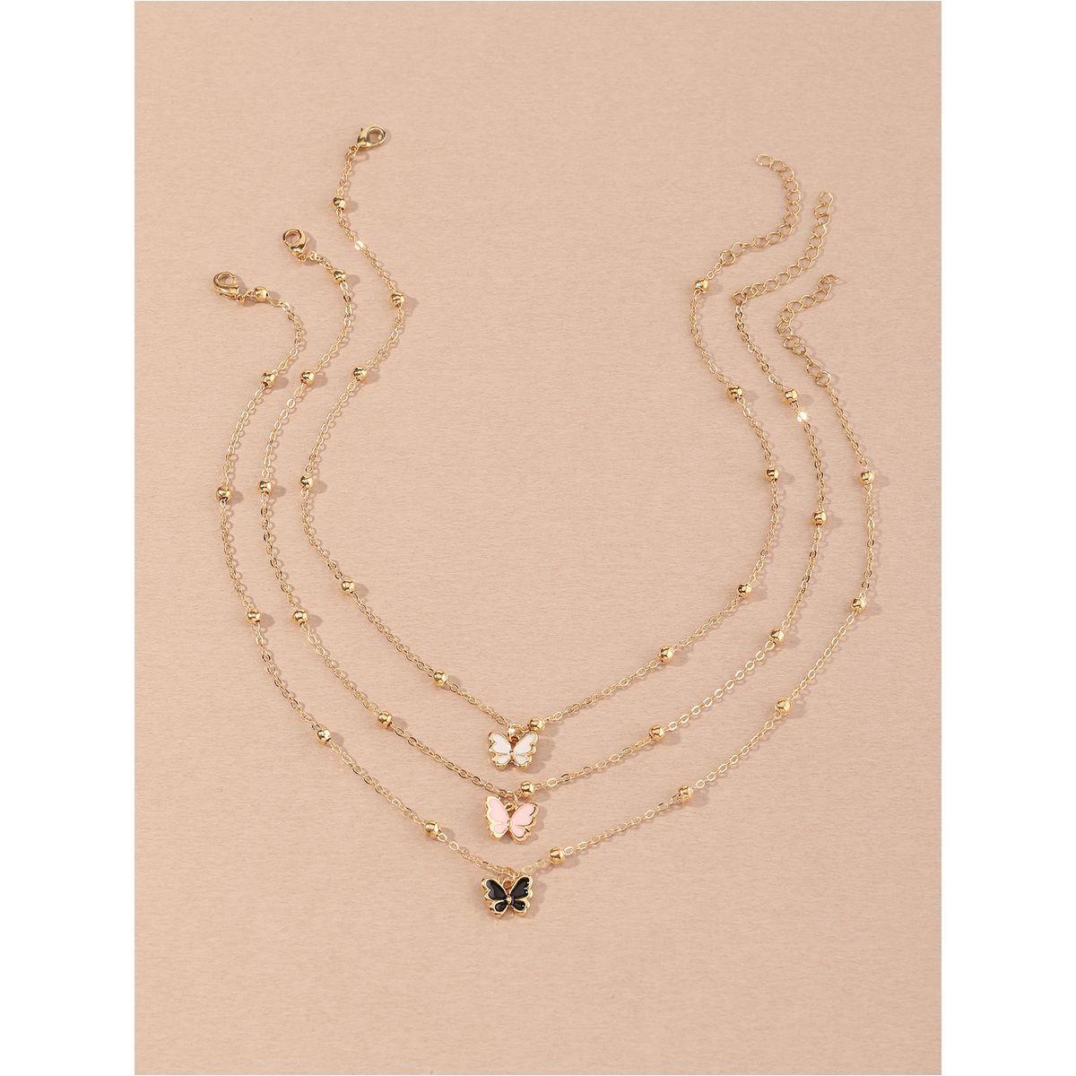 Styli Set of 3 - Butterfly Pendant Necklace-women-watchesandjewellery-jewellery-necklacesandpendants-image-3