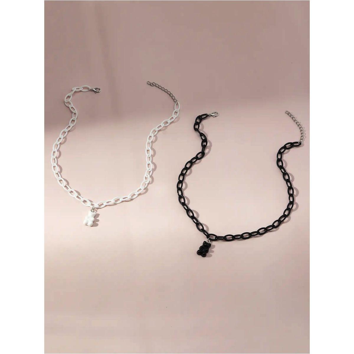طقم من 2 - قلادة بحُلي على شكل دُب-women-watchesandjewellery-jewellery-necklacesandpendants-image-3