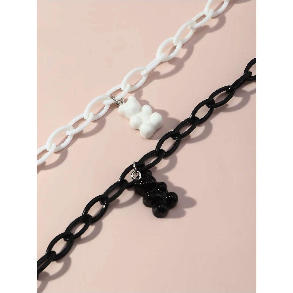 Styli Set of 2 - Bear Pendant Chain Necklace-women-watchesandjewellery-jewellery-necklacesandpendants-image-4