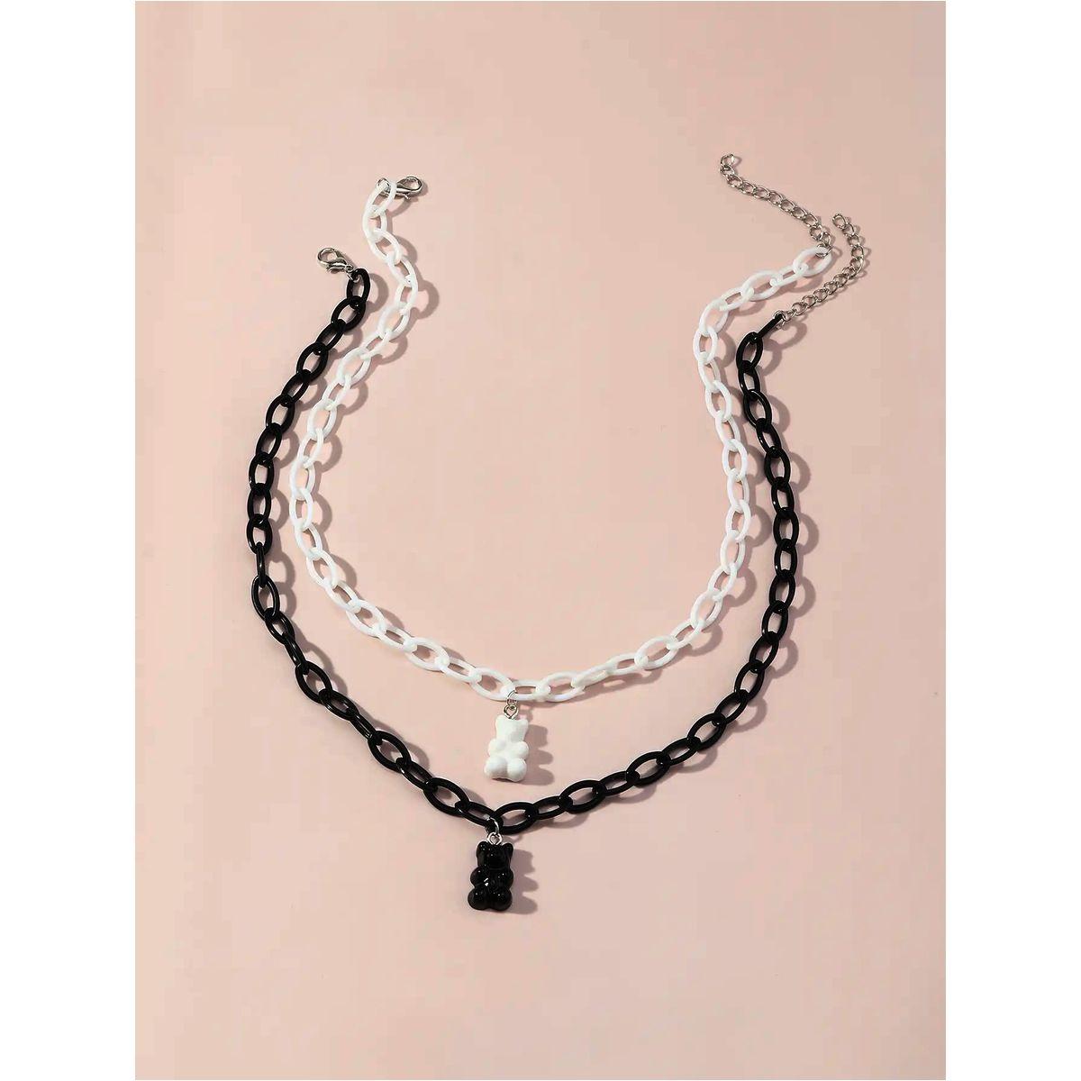 طقم من 2 - قلادة بحُلي على شكل دُب-women-watchesandjewellery-jewellery-necklacesandpendants-image-5