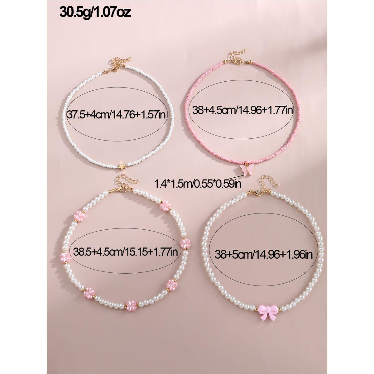 مجموعة من 4 - قلادة منمقة بخرز-women-watchesandjewellery-jewellery-necklacesandpendants-image-6